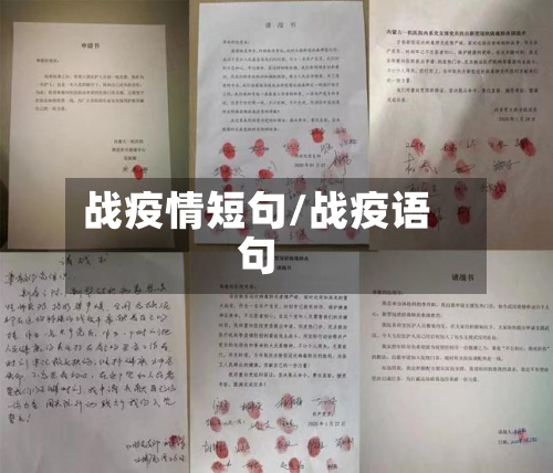 战疫情短句/战疫语句-第2张图片